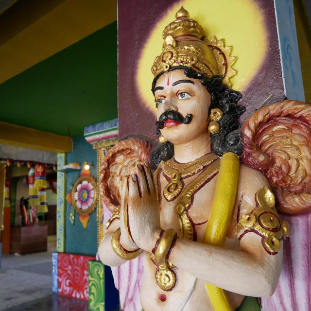 Expérience Visite d'un temple hindou: plongez dans la culture indienne grâce à une visite guidée immersive dans le temple Maryen Péroumal