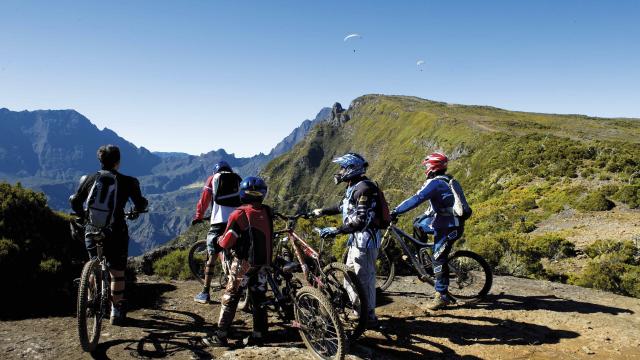 Vtt sur les hauts de La Réunion
